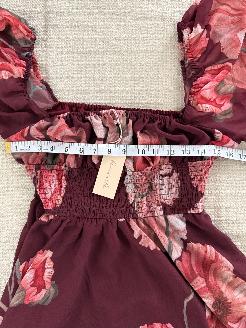 Free People Hutch Bertie Burgundy Floral Dress - Picture 7 of 8